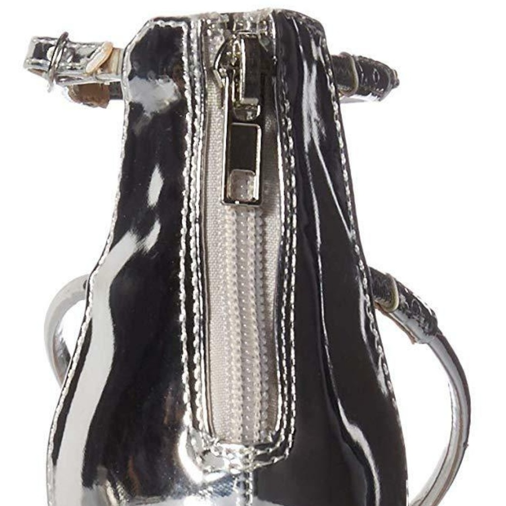 Zigi Soho Women’s Silver Patent Blaker High Heel Sandals Sizes 6.5 to 9 - Picture 6 of 8